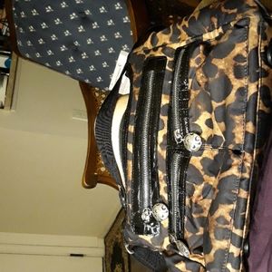 Brighton leopard & leather hand bag